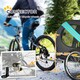 image 5 of PawHut Pet Bicycle Trailer Dog Cat Bike Carrier Water Resistant Green Outdoor