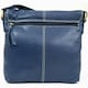 image 2 of Soft Leather Shoulder / Cross Body Bag Blue | Blue