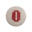 Red on White Letter O