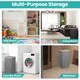 image 7 of 100L Foldable Laundry Hamper with Lid, Collapsible Clothes Basket