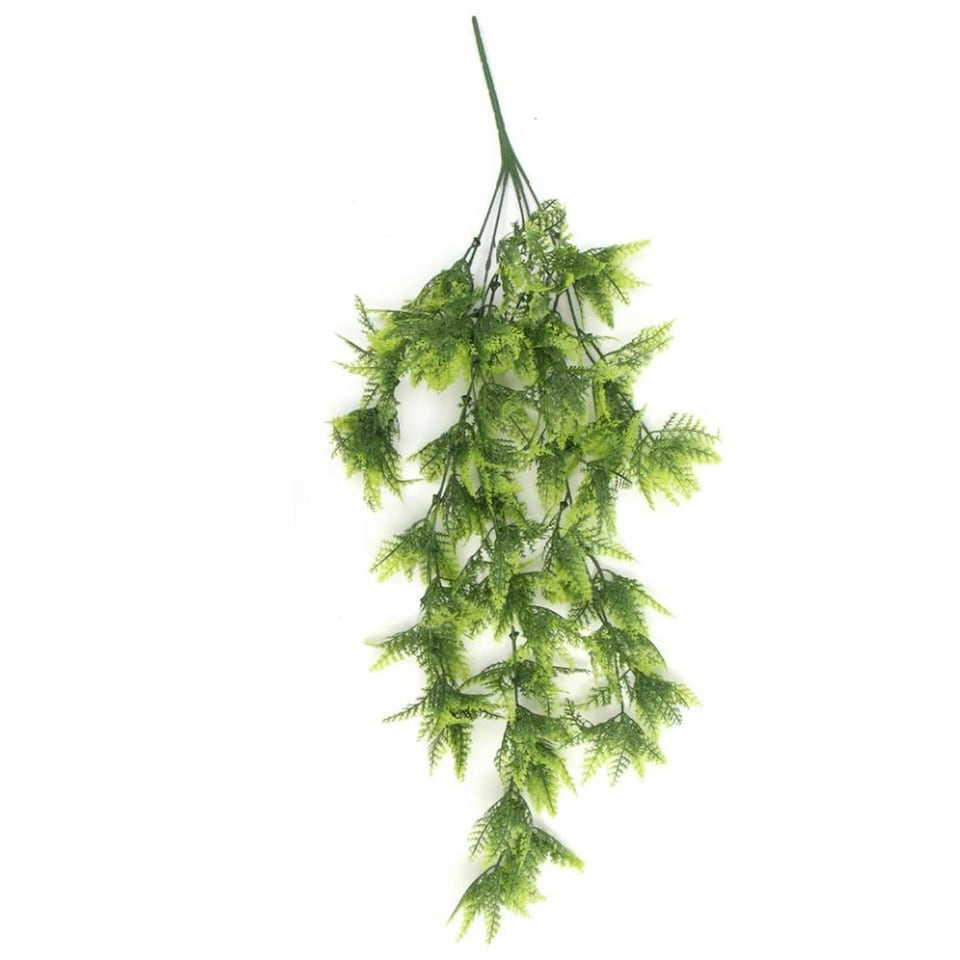 image 1 of Pack of 6 x Hanging UV and Fire Resistant Artificial Boston Fern Plant 75cm