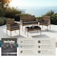 image 2 of Rattan Garden Furniture Palese - for 4 people, weather resistant | Cream | nature | 57 x 104 x 79 cm | 1