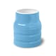 image 1 of Wm Bartleet & Sons Porcelain Churn Style Utensil Storage Pot Blue | Blue