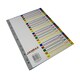 image 3 of A4 20 Part Polypropylene Dividers with Reinforced Index Cover