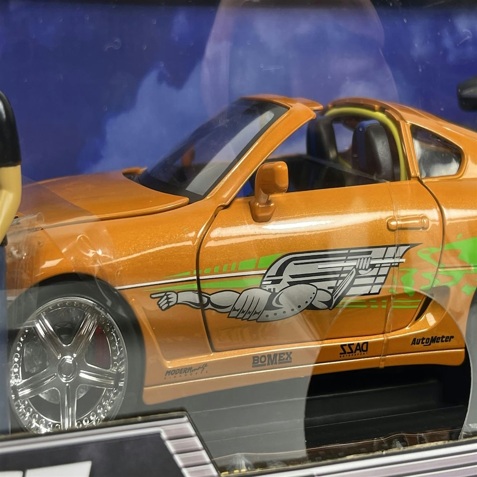 image 1 of Fast and Furious 1995 Toyota Supra Lights Up Brian Figure 1:18 Jada 31139