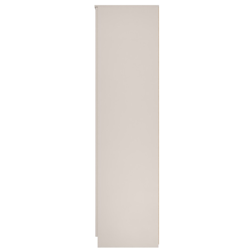 image 1 of Lucca Tall 2 Drawer Tiple Mirrored Wardrobe in Kashmir Gloss & Kashmir (Ready Assembled) | Cream | Kashmir Gloss & Kashmir