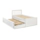 image 4 of Premier Crisp Pure White Day Bed Single 3ft (90cm) + Pull Out Bed (Guest Bed)