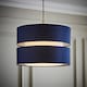 image 2 of ValueLights Sophia Large Navy 2 Tier Ceiling Light Shade | Blue