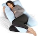 image 1 of Dreamcatcher U-Shaped Pregnancy Pillow Maternity Nursing Support Cushion Blue | Blue | Blue | One Size | 1