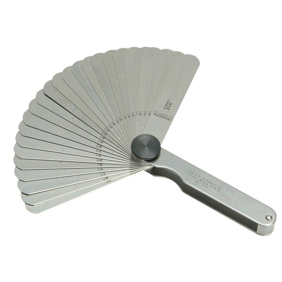 Starrett Imperial Feeler Gauge Set | Multi | Multi Colour | 26 Piece 0.0015-0.025in | 1