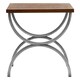 image 3 of Interiors by Premier Rustic Wood Top Side Table, Modern Rectangular Side Table, Wood and Metal End Table, Wooden Side Table