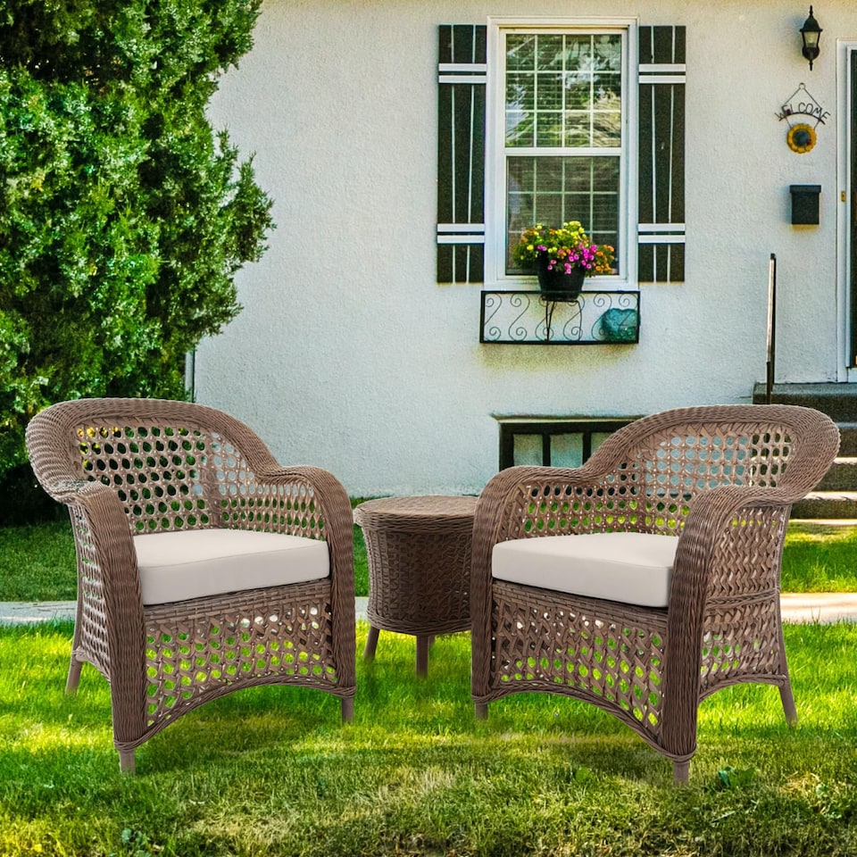 image 1 of Covers&All Square Cushion Slipcover for Patio Couch Sofa Seats Cover only, Pack of 2, 32in D x 32in W, Beige