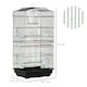 image 7 of PawHut 92cm Large Bird Cage with Stand, Perches, Food Bowls, Swing, Black