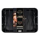image 1 of ProChef 15" Non-Stick Carbon Steel Roasting Pan with V Rack Heavy-Duty Tray Black | L