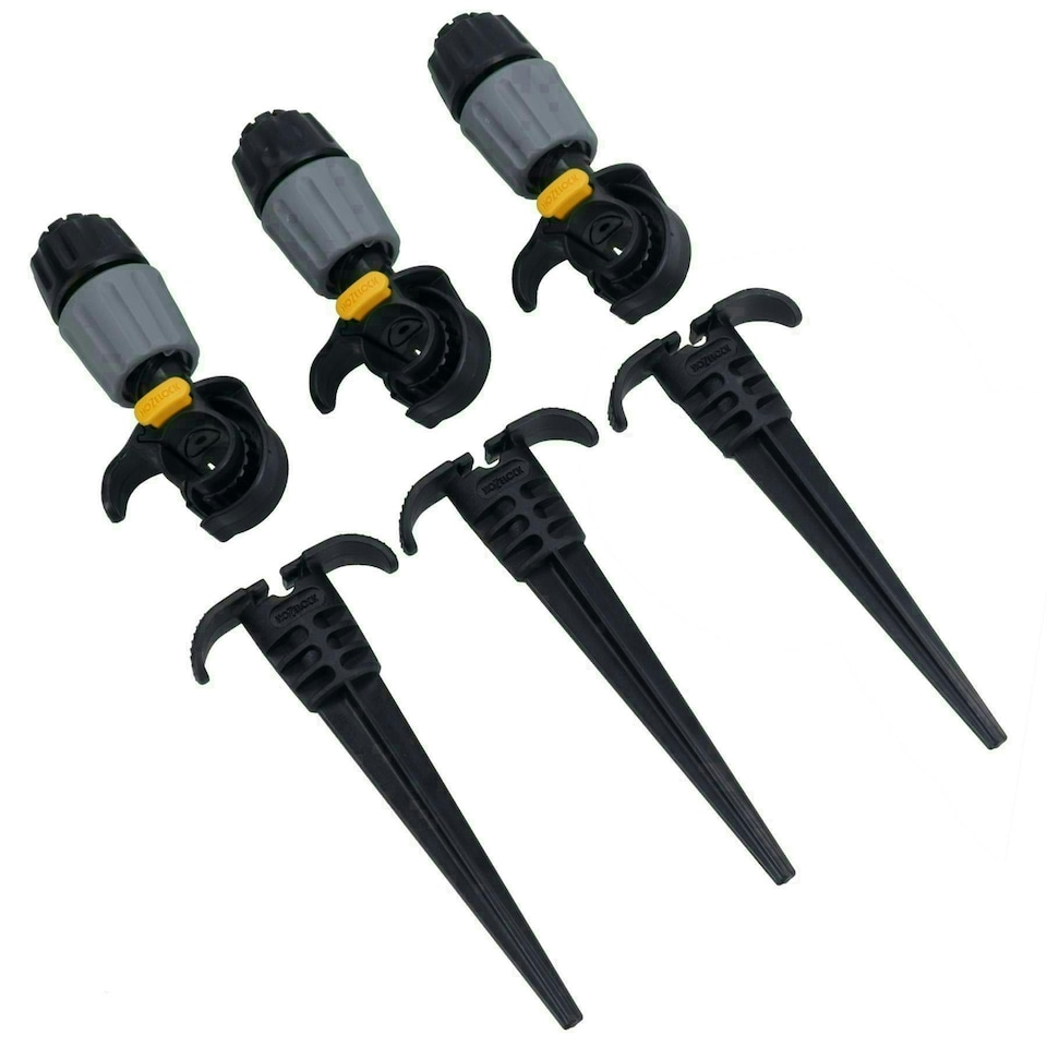 image 1 of Universal Easy Drip garden Sprinklers and Ground Pegs Plant Watering 3pc