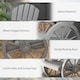 image 7 of Outsunny Wooden Adirondack Rocking Chair Reclining Armchair Outdoor Garden Furniture Patio Porch Rocker - Grey | Grey | Grey