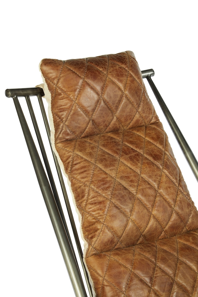 image 1 of Light Brown Leather Chair,Luxe Accent Seat,Occasional Chair With Ash Wood Armrests,Ideal For Outdoor Use | Brown