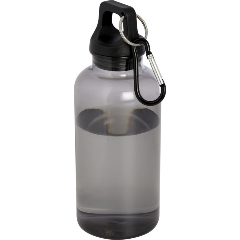 image 1 of Oregon Plastic 400ml Carabiner Water Bottle | Black | Solid Black | 1