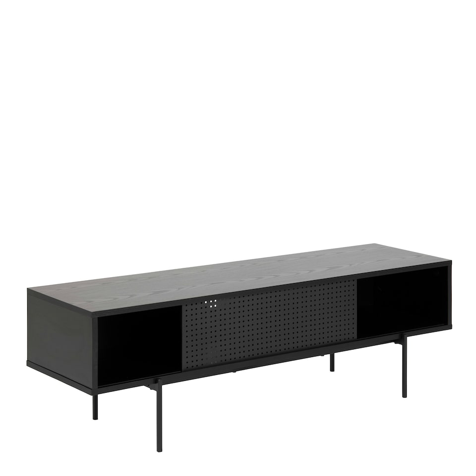 image 1 of Angus TV Unit with 1 Sliding Door in Black