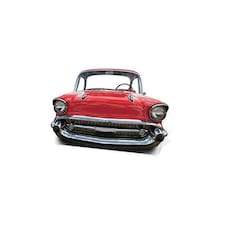 Red Cadillac Car Child Size Lifesize Cardboard Cutout - 105cm