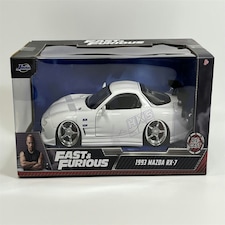Fast and Furious 1993 Mazda RX-7 White HKS Power 1:24 Scale Jada 32607