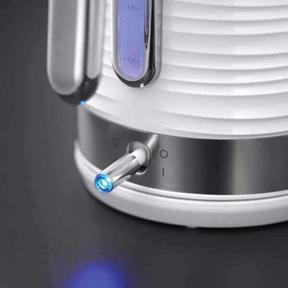image 1 of Russell Hobbs Inspire Kettle & 4 Slice Toaster Set White