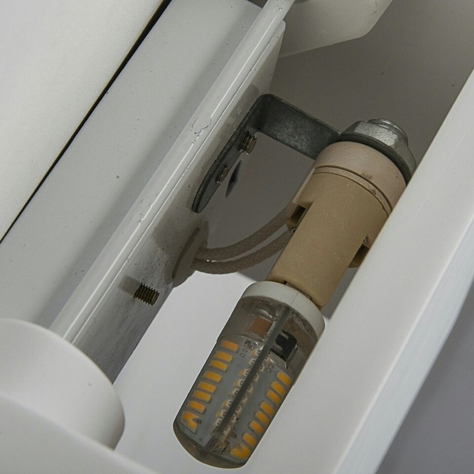 image 1 of First Choice Lighting Set of 2 Michele White G9 Plaster Wall Lights White