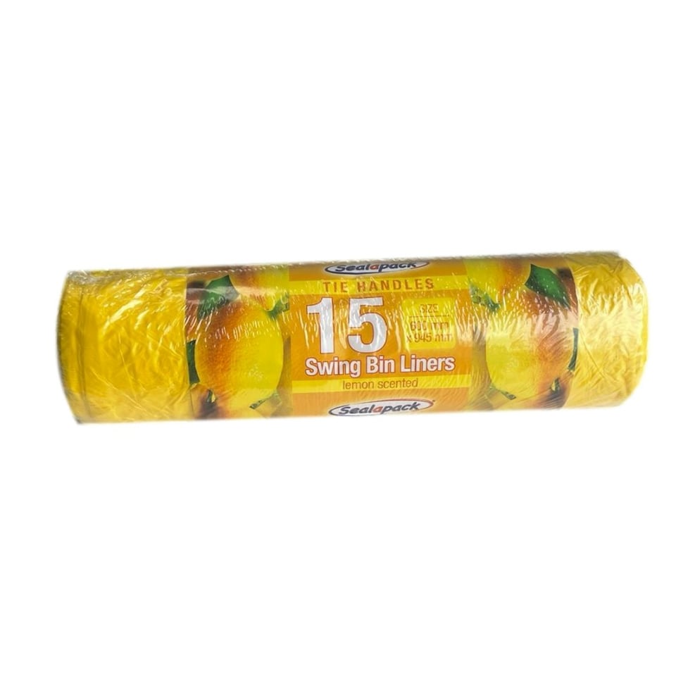 image 1 of Pack of 15 Lemon Swing Bin Liners