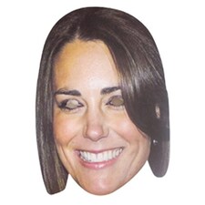 Kate Middleton Economy Cardboard Face Masks - Pack of 25