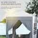 image 8 of Outsunny 2mx2m Pop Up Gazebo Party Tent Canopy Marquee with Storage Bag White