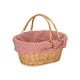 image 5 of Medium Swing Handle Shopping Basket with Lining Multi | Garden Rose | M