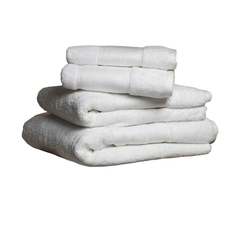 image 1 of Towel City Printable Border Organic Bath Sheet - White - One Size