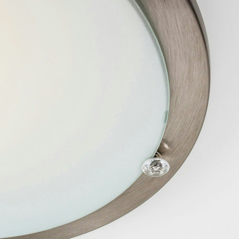 image 1 of ValueLights Cymbal Chrome Ceiling Light (Flush) With LED Candle Bulb