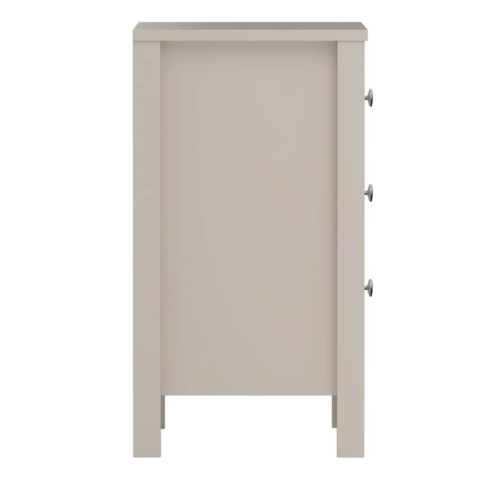 image 1 of Madrid Bedside Table 3 Drawers in Cashmere N/A