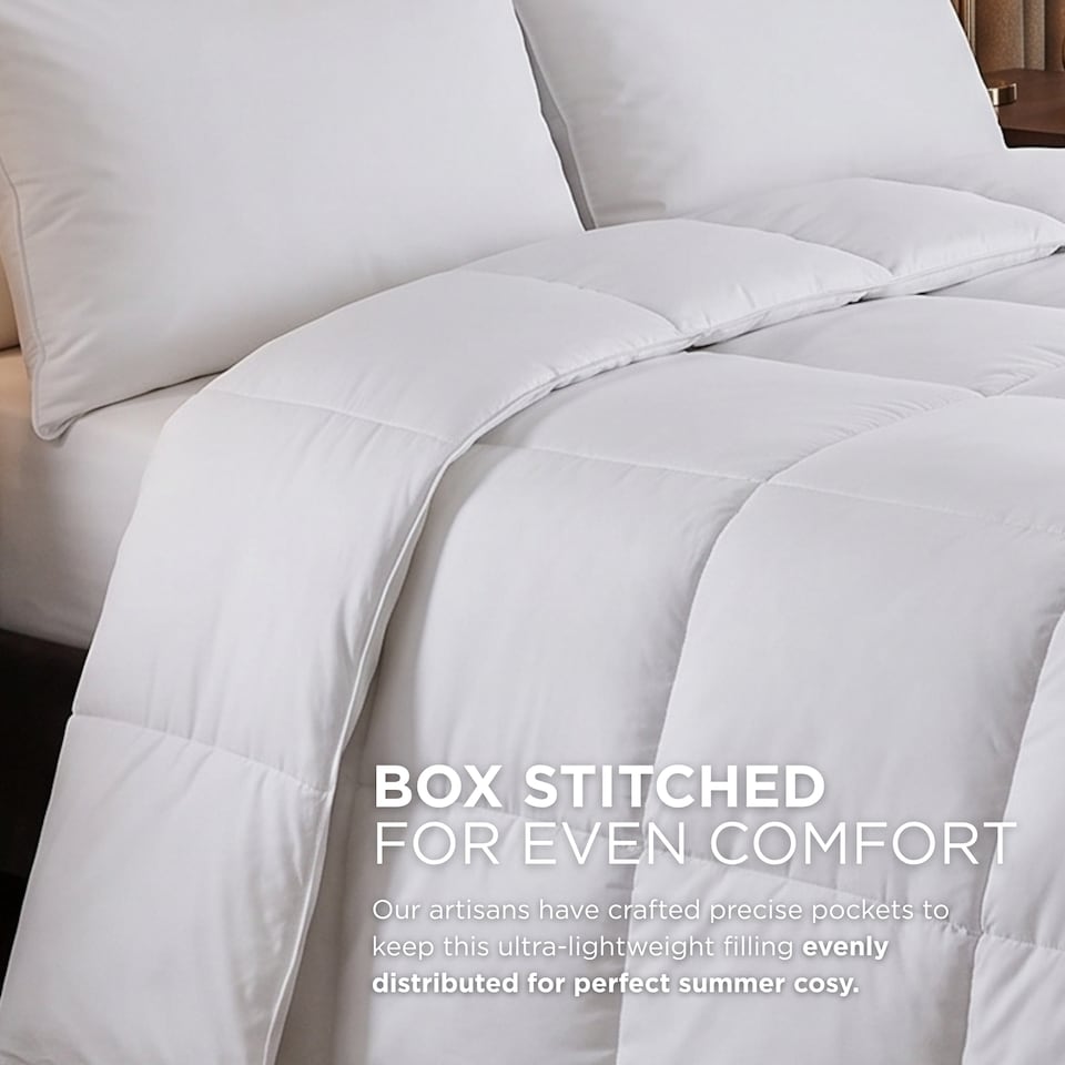 image 1 of Homescapes Super Microfibre 10.5 Tog Duvet, Super King | White | Super King