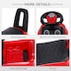 image 7 of HOMCOM 3-in-1 Ride On Car Foot To Floor Slider Toddler w/ Horn Steering Red