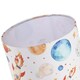 image 5 of Colourful Space Themed Kids Lamp Shade with Rockets Planets and Stars
