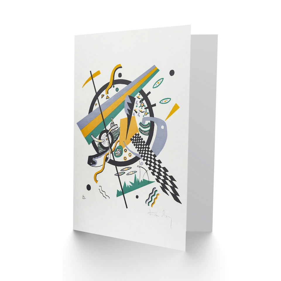 image 1 of Wassily Kandinsky Art Card Small Worlds IV Abstract Painting