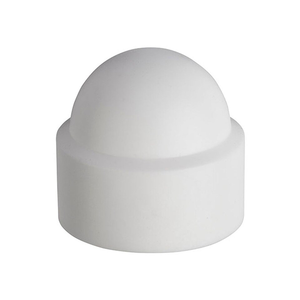 image 1 of White Plastic Cover Cap M8 - NNCW08 - Box of 100 | White | M8