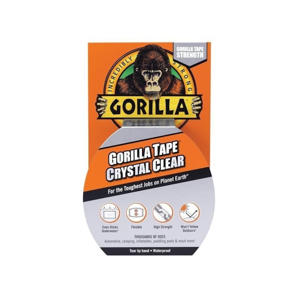 Gorilla Glue Gorilla Tape 48mm X 8.2m Crystal Clear - Multi Colour - One Size