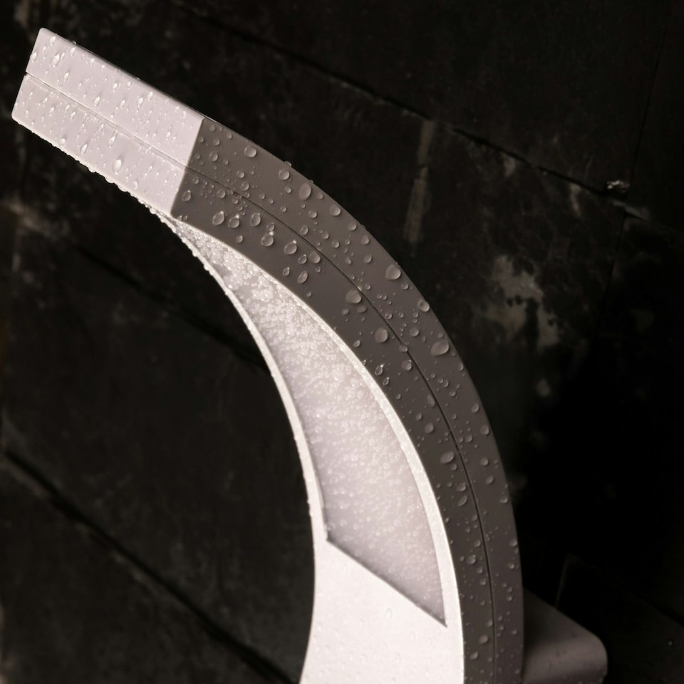 image 1 of CGC PARIS White LED Curved Outdoor Wall Light White