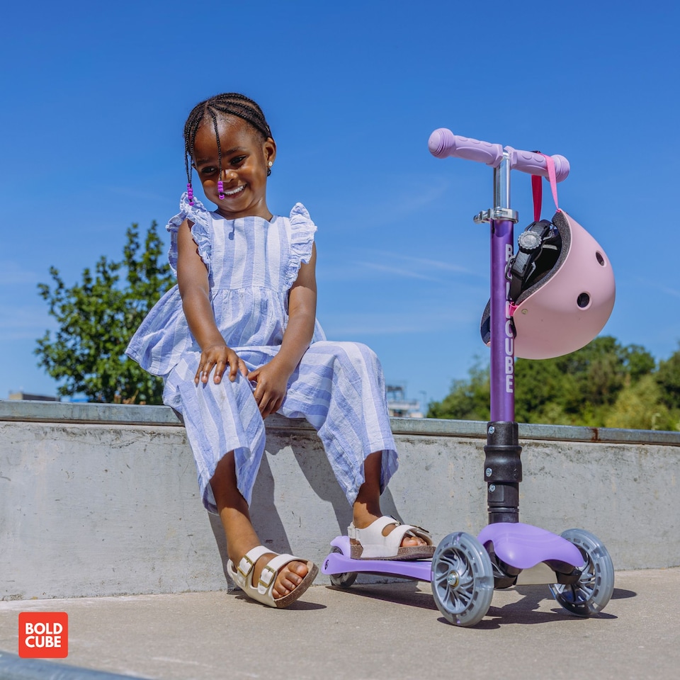 JOKERD ＜ULTIMATE＞T-pe　3rd　edition Teeny Fold 3 Wheel Scooter | Purple | Purple - Tesco Groceries