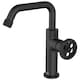 image 1 of Standing Basin Tap 'L' Type Spout Industrial Black Finished Brass Retro Style