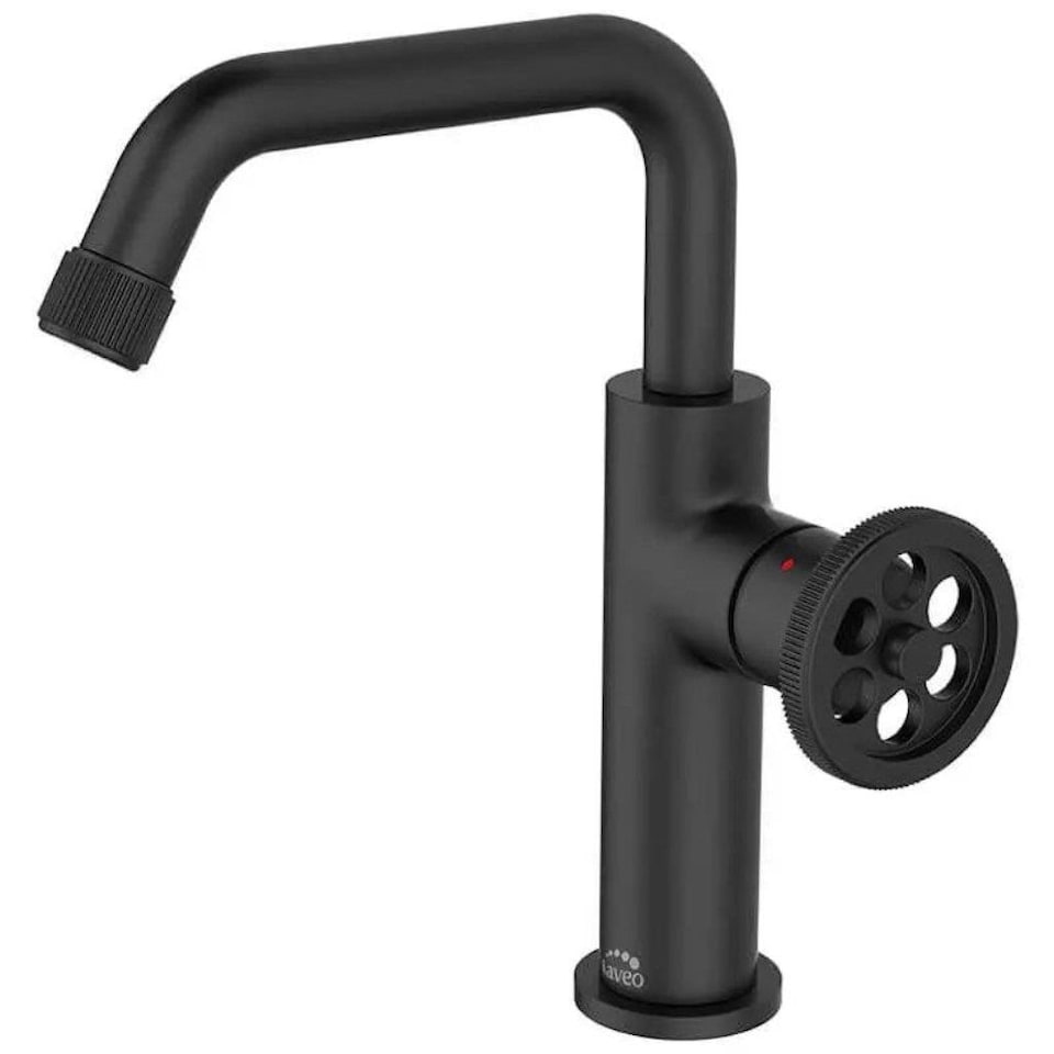 image 1 of Standing Basin Tap 'L' Type Spout Industrial Black Finished Brass Retro Style
