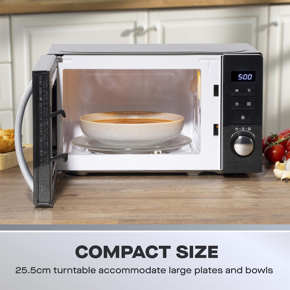 image 1 of Daewoo 20L 800W Black Digital Microwave | Black | 20L
