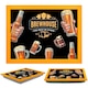 image 1 of GEEZY Brewhouse Design Wooden Lap Serving Tray with Bean Bag Cushion 44x34cm