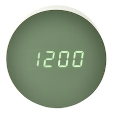 Interval LED Alarm Clock - Green Green
