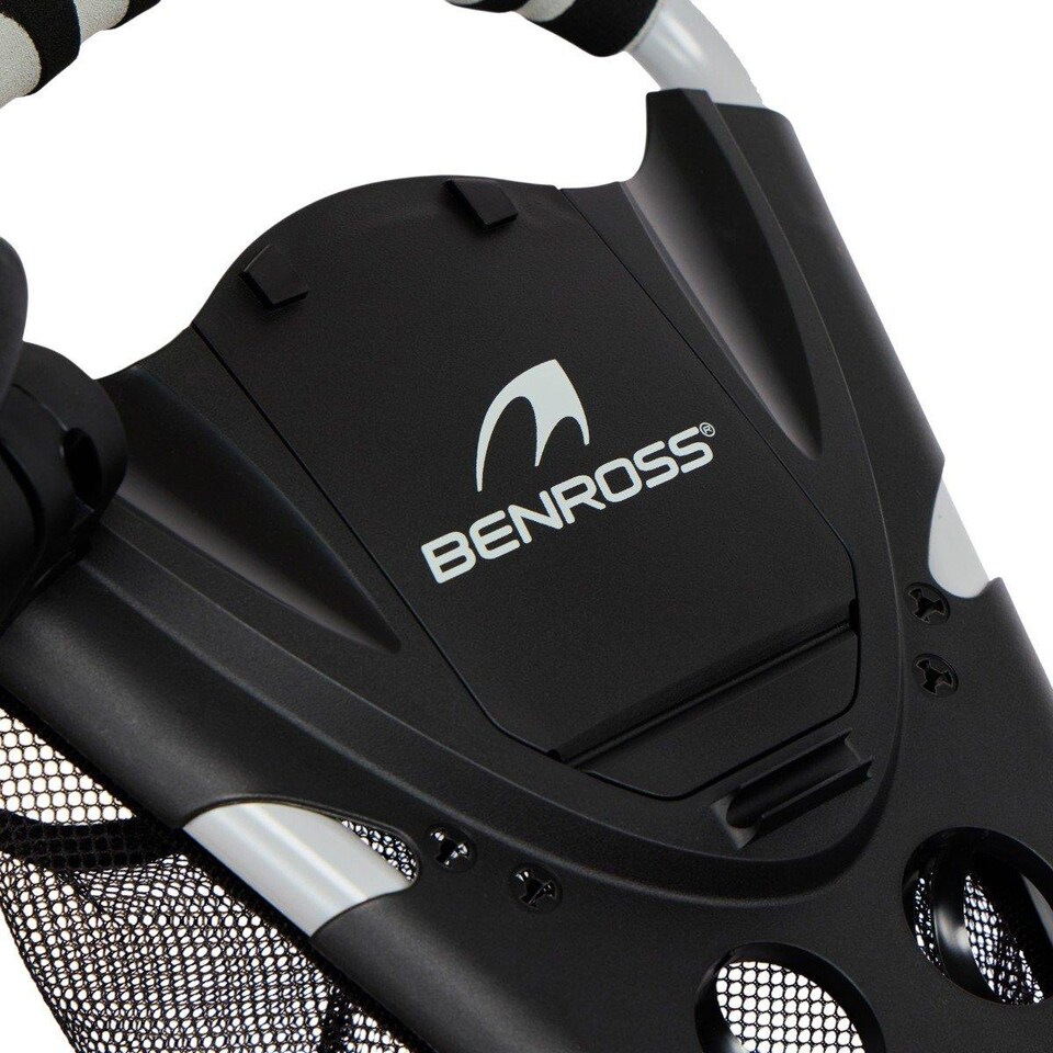 image 1 of Benross Q Fold 3-Wheel Compact Golf Push Trolley - Silver