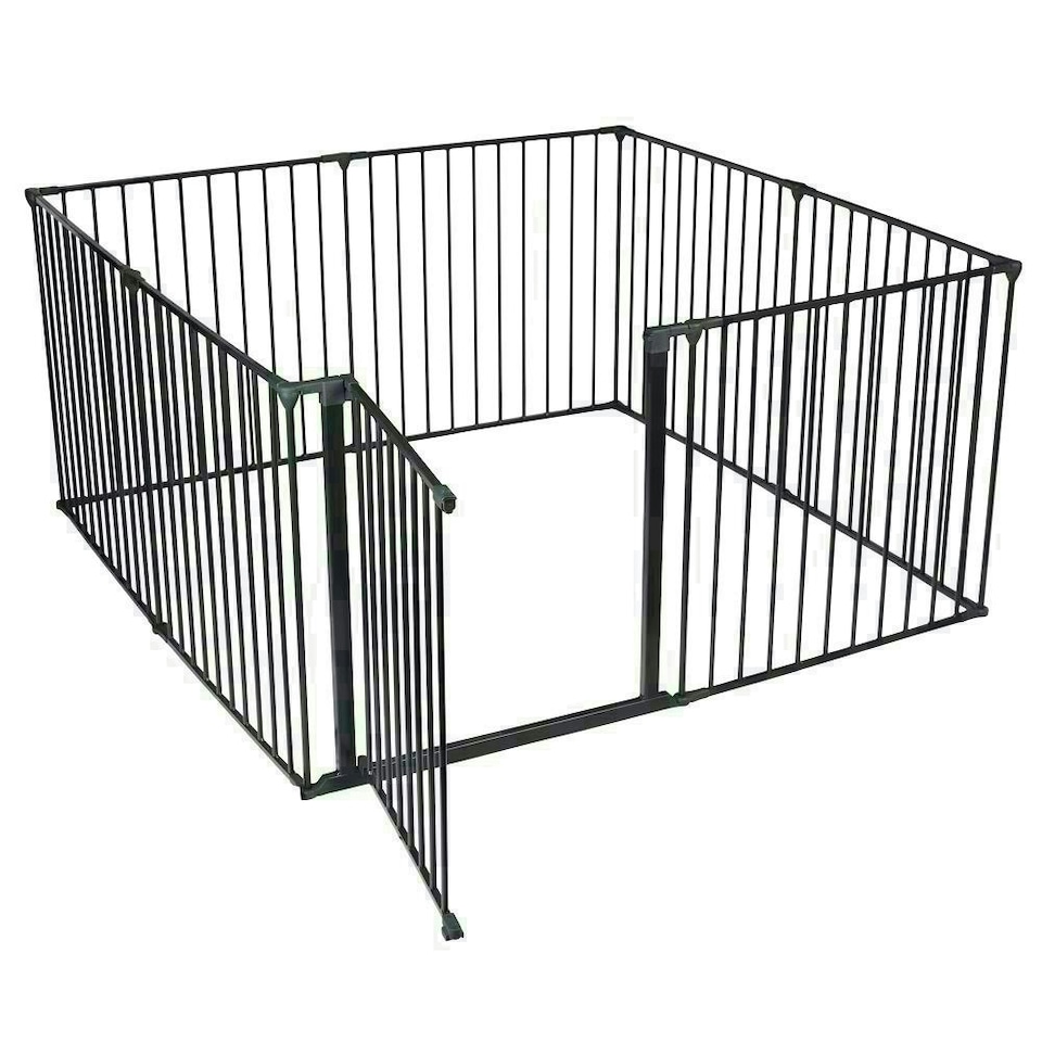 image 1 of Bettacare Pet Pen, 144cm x 144cm, Black, 70cm High, Dog Pen for Pets and Puppies, Dog Playpen suitable for Indoor and Outdoor use Black