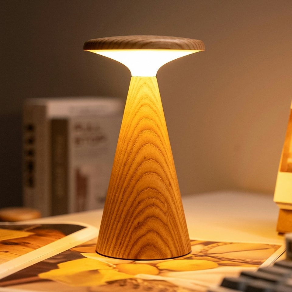 image 1 of Gingko Large Sylva Table Lamp N/A | White Ash